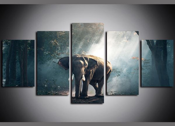 5 panels canvas wall art forest elephant wildlife pictures paintings giclee hd prints and posters on canvas oil paintngs artwork
5 panels canvas wall art forest elephant wildlife pictures paintings giclee hd prints and posters on canvas oil paintngs artwork