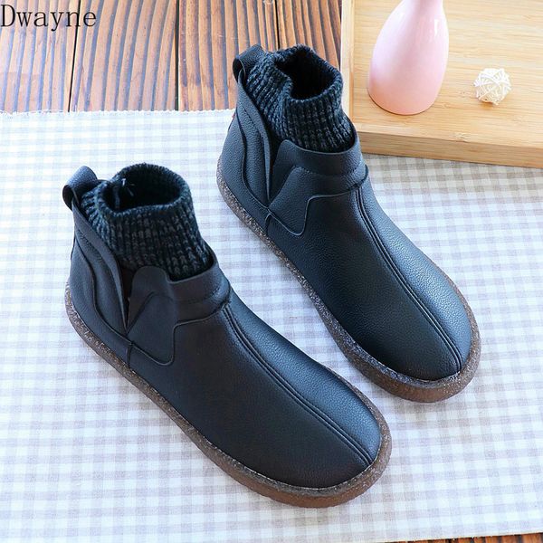 2019 autumn new fashion wool mouth short boots handmade comfortable soft bottom socks boots art wild women, Black
2019 autumn new fashion wool mouth short boots handmade comfortable soft bottom socks boots art wild women, Black