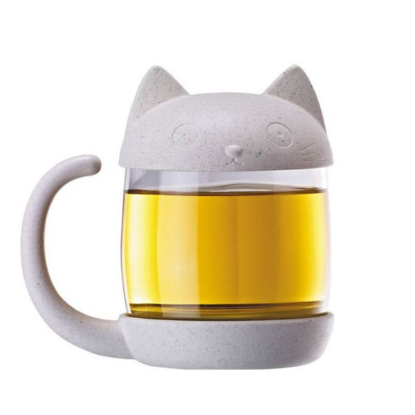 creative drinkware new cat glass tea mug cup with fish tea infuser strainer filter 200-300ml (white) personality tumblers drinkware
creative drinkware new cat glass tea mug cup with fish tea infuser strainer filter 200-300ml (white) personality tumblers drinkware