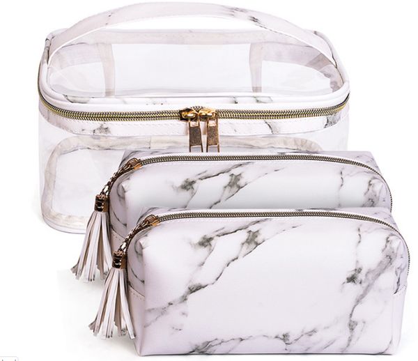 marble stria three-piece suit makeup bag waterproof cosmetic bag large capacity travel organizer neceser transparente df008
marble stria three-piece suit makeup bag waterproof cosmetic bag large capacity travel organizer neceser transparente df008