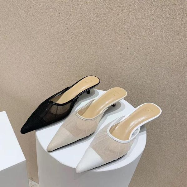 women pointed toe air mesh slippers shallow slip on thin low heels slippers outdoor casual slides mules woman elegant, Black
women pointed toe air mesh slippers shallow slip on thin low heels slippers outdoor casual slides mules woman elegant, Black