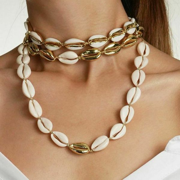 women alloy shell necklaces summer beach seashell choker collar choker necklace jewelry femme gift girls metal harajuku 2019, Silver
women alloy shell necklaces summer beach seashell choker collar choker necklace jewelry femme gift girls metal harajuku 2019, Silver
