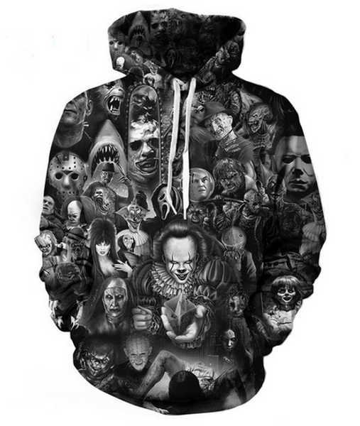 new fashion 3d hd print men women horror movie pullover hoodies street wear casual hip hop pockets sweatshirt clothing zg0168, Black
new fashion 3d hd print men women horror movie pullover hoodies street wear casual hip hop pockets sweatshirt clothing zg0168, Black