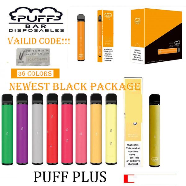 Valid code!Newest Black Package Puff Plus Disposable Kit 800+Puff 550mAh Battery 3.2ml Cartridge Vape Empty Pen PK PUFF BAR Puff flow xtra
Valid code!Newest Black Package Puff Plus Disposable Kit 800+Puff 550mAh Battery 3.2ml Cartridge Vape Empty Pen PK PUFF BAR Puff flow xtra