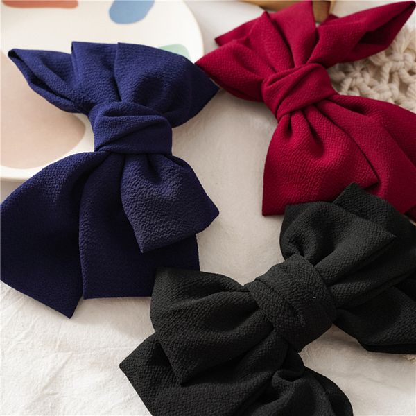 spring / summer 2020 spring hairpin solid color three-layer large bow hair accessories, Slivery;white
spring / summer 2020 spring hairpin solid color three-layer large bow hair accessories, Slivery;white