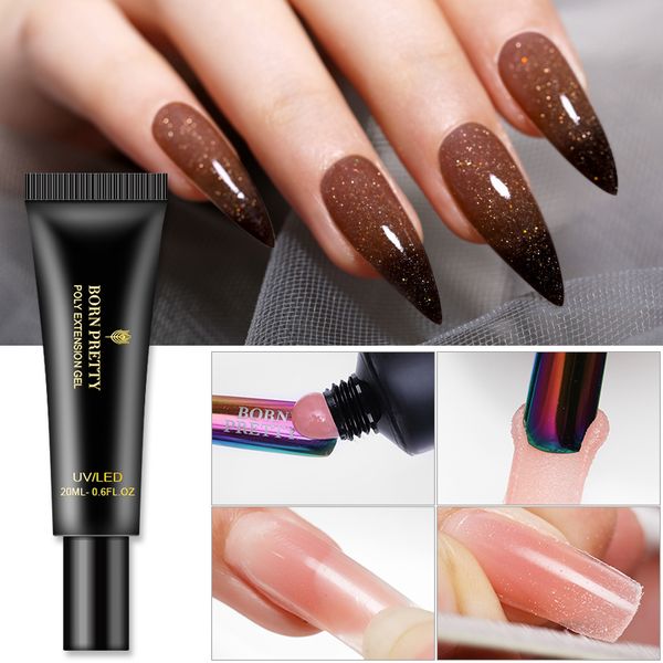 born pretty glittery thermal poly extension nail gel 20ml uv building gel nail finger extension manicuring polish, Red;pink
born pretty glittery thermal poly extension nail gel 20ml uv building gel nail finger extension manicuring polish, Red;pink
