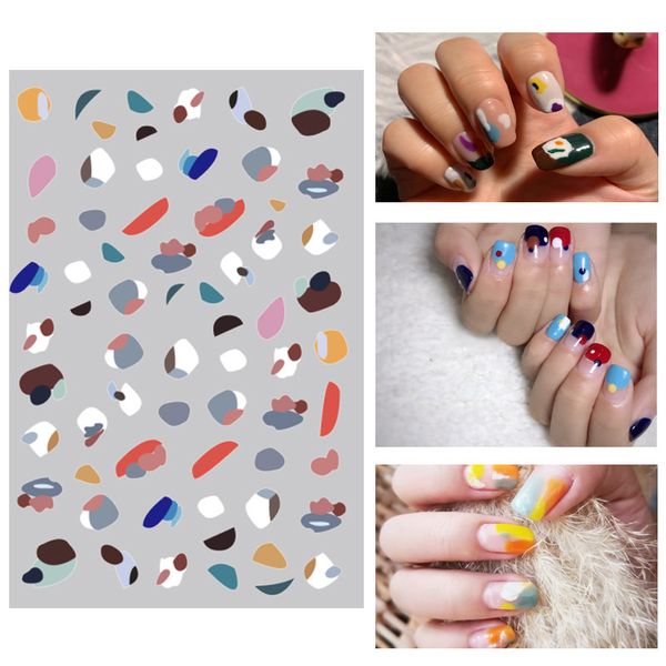 1 sheet mixed patterns cute nail sticker colorful transfer decals 3d stickers decorations for nail art diy decor design, Black
1 sheet mixed patterns cute nail sticker colorful transfer decals 3d stickers decorations for nail art diy decor design, Black