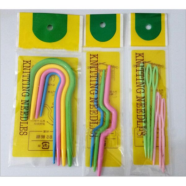 3 sets plastic knit stitch diy knitting needles curved crochet hook for scarf twist weaving knitting tool sewing accessories, Black
3 sets plastic knit stitch diy knitting needles curved crochet hook for scarf twist weaving knitting tool sewing accessories, Black
