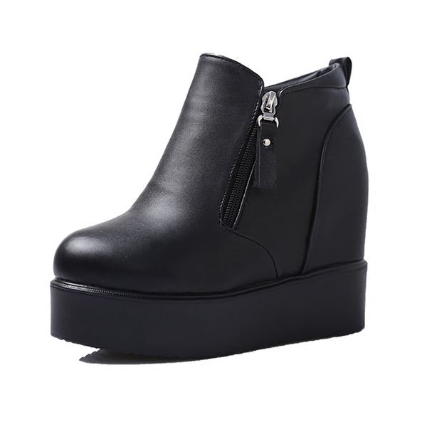 spring and autumn single boots new slanted heel platform elevator boots high heel all-match women's fur winte, Black
spring and autumn single boots new slanted heel platform elevator boots high heel all-match women's fur winte, Black