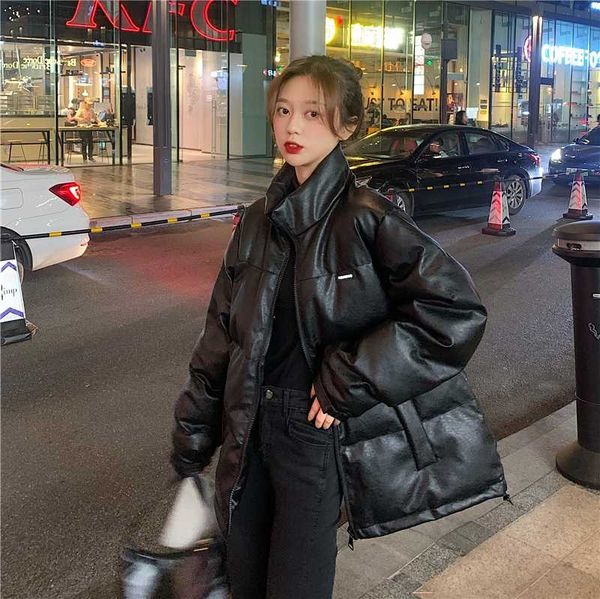 2019 winter motorcycle coat black cotton jacket women loose thick mid-length cotton jacket women parka female clothing
2019 winter motorcycle coat black cotton jacket women loose thick mid-length cotton jacket women parka female clothing