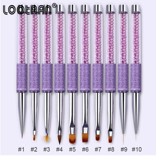 nail brush gel gradient drawing fan nail liner pen purple painting brush pearl rhinestone handle manicure art tools sets, Yellow
nail brush gel gradient drawing fan nail liner pen purple painting brush pearl rhinestone handle manicure art tools sets, Yellow