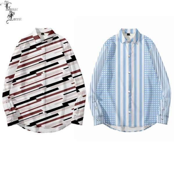 cool stripe lattice 3d printing shirt women/men casual long sleeve cool loose button streetwear overclothes oversize 6xl, White;black
cool stripe lattice 3d printing shirt women/men casual long sleeve cool loose button streetwear overclothes oversize 6xl, White;black