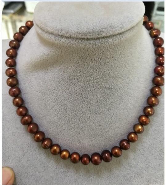 beautiful 8-9mm brown akoya cultured pearl necklace 18inch, Golden;silver
beautiful 8-9mm brown akoya cultured pearl necklace 18inch, Golden;silver