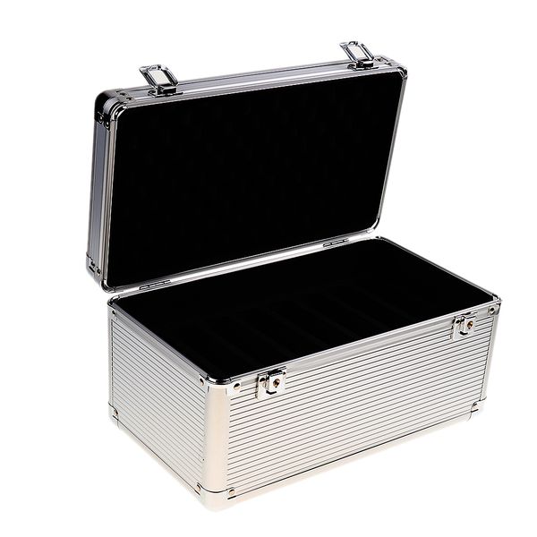 14-bay aluminum 2.5-inch / 3.5-inch hard drive protective storage box with lock - moisture proof, water resistant, static proof - silver
14-bay aluminum 2.5-inch / 3.5-inch hard drive protective storage box with lock - moisture proof, water resistant, static proof - silver