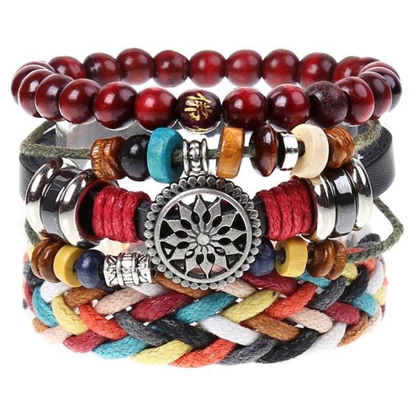 beaded bracelet diy leather combination set wristlet rope woven bracelets wristband hand rope bracelets imitate armbanden, Black
beaded bracelet diy leather combination set wristlet rope woven bracelets wristband hand rope bracelets imitate armbanden, Black
