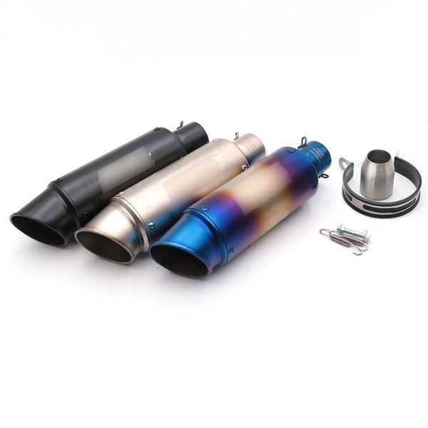 universal 51mm 61mm muffler motorcycle exhaust pipe with removable db killer escape stainless steel dirt bike street bike 300 mm
universal 51mm 61mm muffler motorcycle exhaust pipe with removable db killer escape stainless steel dirt bike street bike 300 mm