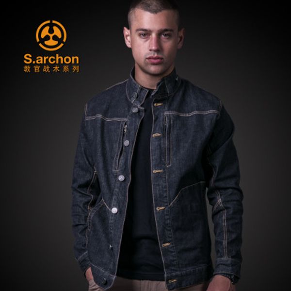 s.archon men jacket and coat trendy warm fleece denim jacket winter fashion mens jean outwear male cowboy tactical, Blue;black
s.archon men jacket and coat trendy warm fleece denim jacket winter fashion mens jean outwear male cowboy tactical, Blue;black