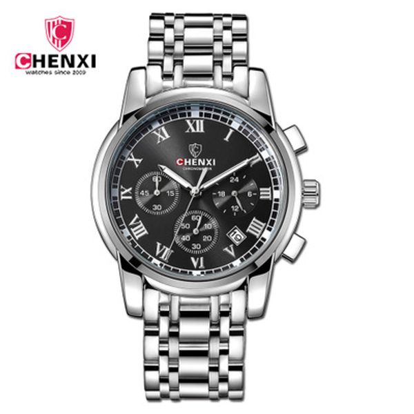 chenxi luxury mens watch men fashion male clock quartz watch men sport full steel waterproof wristwatches relogio masculino 908, Slivery;brown
chenxi luxury mens watch men fashion male clock quartz watch men sport full steel waterproof wristwatches relogio masculino 908, Slivery;brown