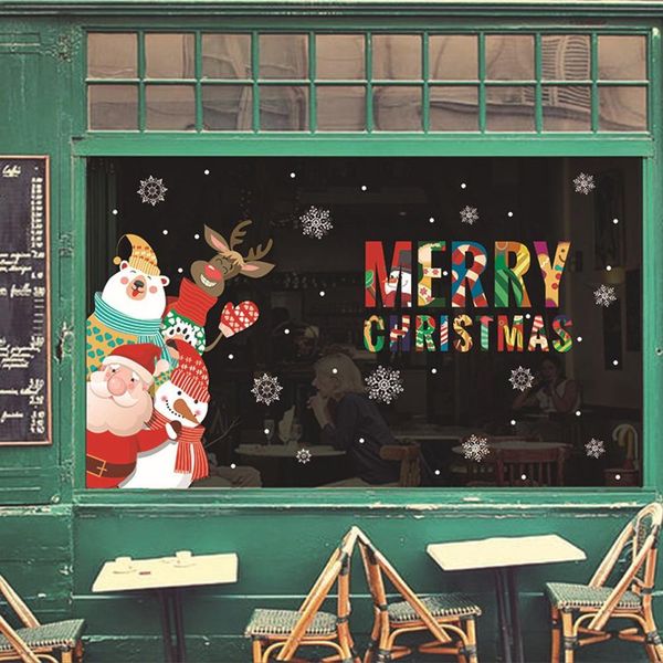 santa claus and bear wall stickers christmas window glass background decorative wall stickers removable
santa claus and bear wall stickers christmas window glass background decorative wall stickers removable