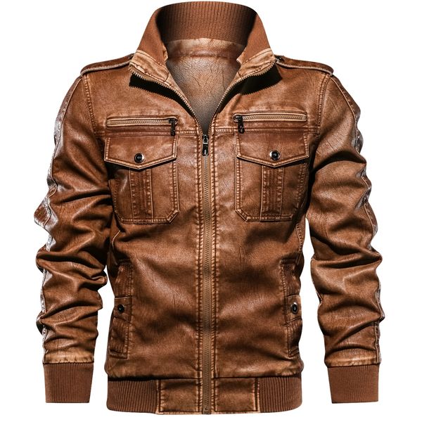 2019 new men pu leather jacket casual army fitness leather coats bomber anti-leather jackets european size dropshipping, Black
2019 new men pu leather jacket casual army fitness leather coats bomber anti-leather jackets european size dropshipping, Black