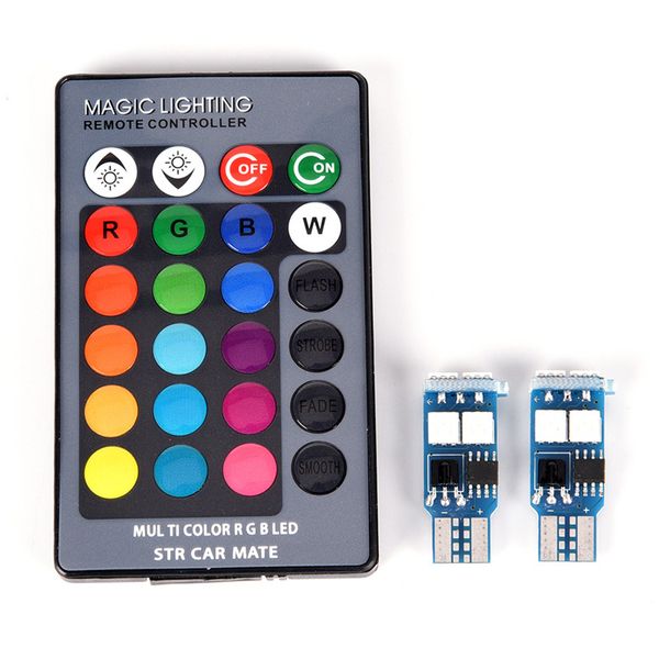 2 x t10 rgb 6 smd led car auto wedge side light width light interior reading lamp bulb with remote control
2 x t10 rgb 6 smd led car auto wedge side light width light interior reading lamp bulb with remote control