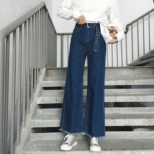 women vintage boyfriend jeans high waist loose wide leg jeans with belt straight long tassel denim pants ladies dark blue
women vintage boyfriend jeans high waist loose wide leg jeans with belt straight long tassel denim pants ladies dark blue