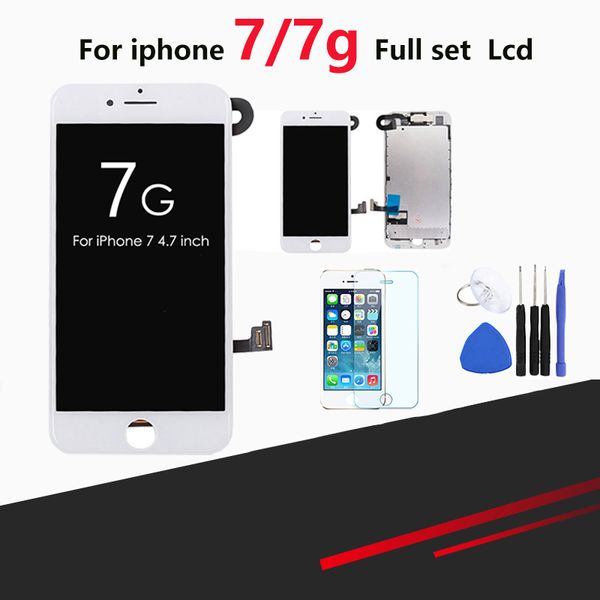 1pcs lcd for iphone 7/ 7g display full set digitizer assembly 3d touch screen replacement + front camera + earphone speaker
1pcs lcd for iphone 7/ 7g display full set digitizer assembly 3d touch screen replacement + front camera + earphone speaker