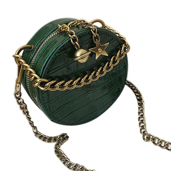 mini stone round bag summer new chain handbag crocodile pattern shoulder messenger bag green
mini stone round bag summer new chain handbag crocodile pattern shoulder messenger bag green