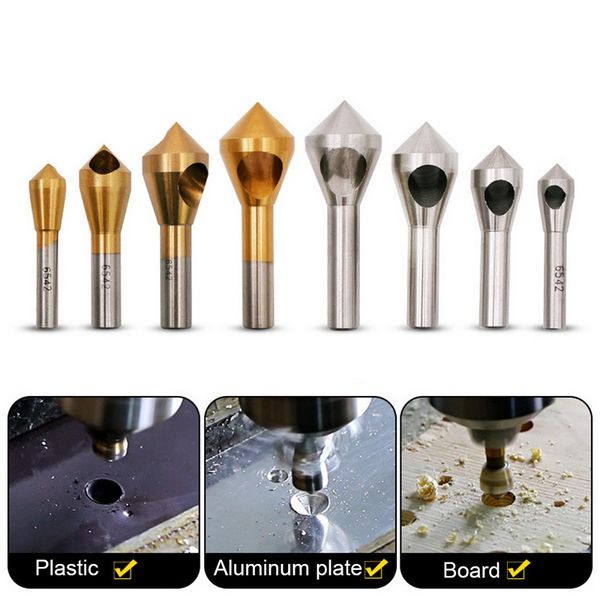 4pc inclined hole chamfering plated titanium plated single cutter aluminum countersunk head dump aluminum high speed steel new
4pc inclined hole chamfering plated titanium plated single cutter aluminum countersunk head dump aluminum high speed steel new