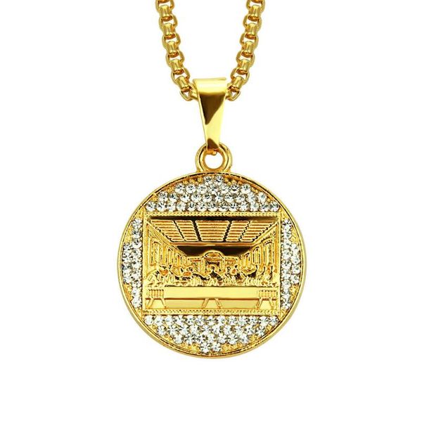 hip hop round last dinner pendant necklaces for men necklace stainless steel cuban chains 2020 new, Silver
hip hop round last dinner pendant necklaces for men necklace stainless steel cuban chains 2020 new, Silver
