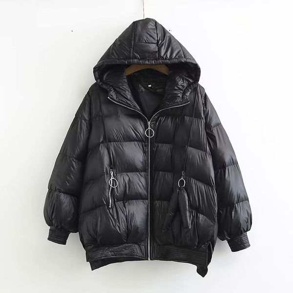 plus size warm female winter coats women's thick large loose long section jackets hooded outwear puffer jacket women jacket, Black
plus size warm female winter coats women's thick large loose long section jackets hooded outwear puffer jacket women jacket, Black