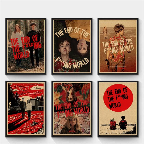 the end of the fucking world retro poster, kraft paper poster, home decor painting, vintage decorative wall sticker 42*30cm
the end of the fucking world retro poster, kraft paper poster, home decor painting, vintage decorative wall sticker 42*30cm