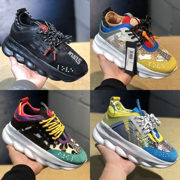 chain reaction designer sneakers trainers mens womens multi color rubber suede platform fashion luxury shoes chaussures, White;red
chain reaction designer sneakers trainers mens womens multi color rubber suede platform fashion luxury shoes chaussures, White;red