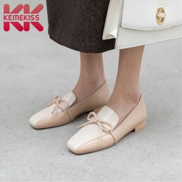 kemekiss women flat shoes fashion square toe sweet bowknot shoes women genuine leather slip on casual lady footwear size 43-39, Black
kemekiss women flat shoes fashion square toe sweet bowknot shoes women genuine leather slip on casual lady footwear size 43-39, Black