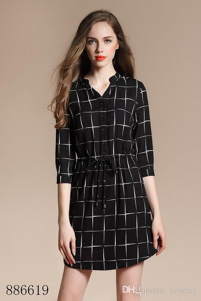 casual dresses new high-end women's wholesale fashion collar large lattice type a commuter drawstring waist all-match ol skirt sleeve d, Black;gray
casual dresses new high-end women's wholesale fashion collar large lattice type a commuter drawstring waist all-match ol skirt sleeve d, Black;gray