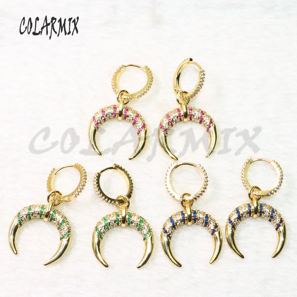 3 pairs gold cron earrings colorful zircon earrings gift for lady crystal simple style wholesale earring50803, Silver
3 pairs gold cron earrings colorful zircon earrings gift for lady crystal simple style wholesale earring50803, Silver