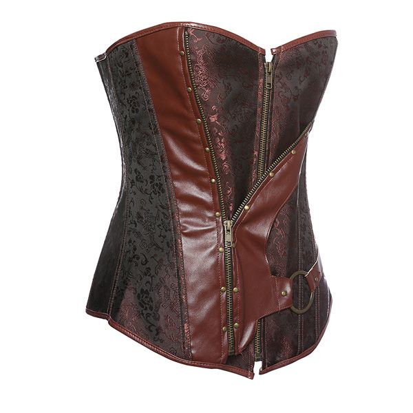 lace up of back and zipper of the front women steampunk fashion underbust corset victorian corsets 917, Black;white
lace up of back and zipper of the front women steampunk fashion underbust corset victorian corsets 917, Black;white