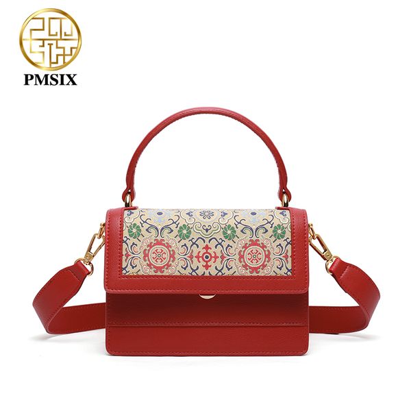 pmsix women genuine leather shoulder bag embroidered ladies handbag lattice fashion flap female messenger bags 2020
pmsix women genuine leather shoulder bag embroidered ladies handbag lattice fashion flap female messenger bags 2020