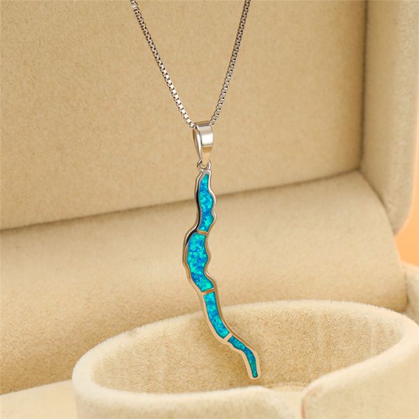 elegant female blue opal pendant necklace charm 925 silver chain necklaces for women trendy bridal geometric wedding necklace
elegant female blue opal pendant necklace charm 925 silver chain necklaces for women trendy bridal geometric wedding necklace