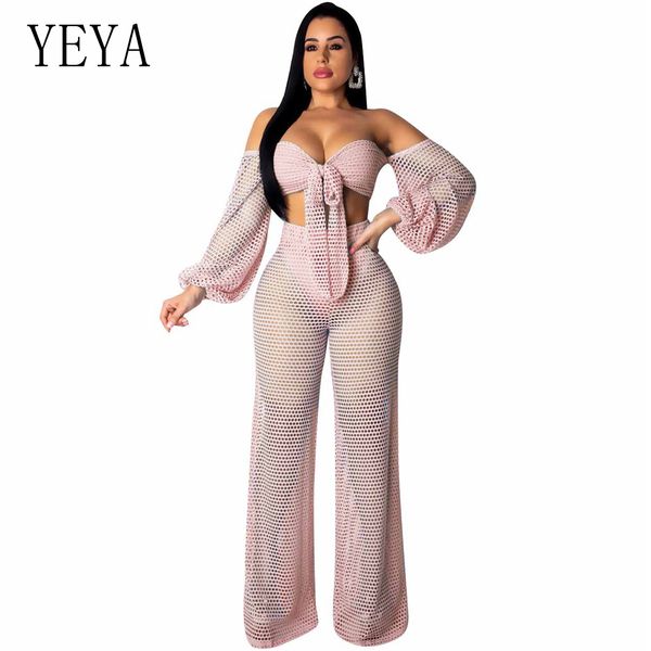 yeya off the shoulder 2 piece set jumpsuit see through fish net mesh club party overalls wide leg elegant jumpsuits rompers, Black;white
yeya off the shoulder 2 piece set jumpsuit see through fish net mesh club party overalls wide leg elegant jumpsuits rompers, Black;white