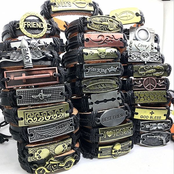 wholesale lots bulk 50pcs genuine cuff leather bracelet men women mosaic copper alloy mix styles fashion handmade jewelry, Golden;silver
wholesale lots bulk 50pcs genuine cuff leather bracelet men women mosaic copper alloy mix styles fashion handmade jewelry, Golden;silver
