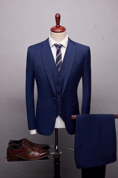 fashion navy groom tuxedos groomsmen customized one button men wedding suit men suits prom tuxedo 3 pieces (jacket+pants+vest, Black;gray
fashion navy groom tuxedos groomsmen customized one button men wedding suit men suits prom tuxedo 3 pieces (jacket+pants+vest, Black;gray