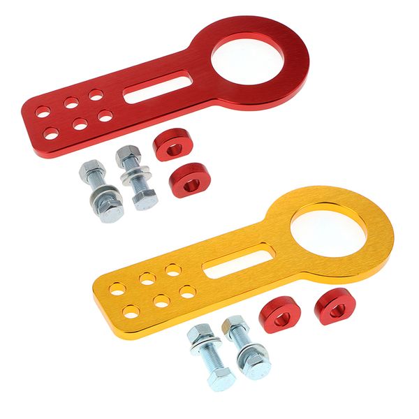 golden + red racing car car front bumper screw aluminum cnc tow hook 
golden + red racing car car front bumper screw aluminum cnc tow hook