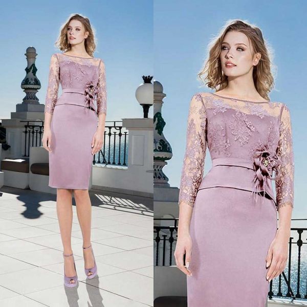 2020 elegant ligh purple mother of the bride dresses lace appliqued knee length formal occasion gowns long sleeve wedding guest dress, Black;red
2020 elegant ligh purple mother of the bride dresses lace appliqued knee length formal occasion gowns long sleeve wedding guest dress, Black;red