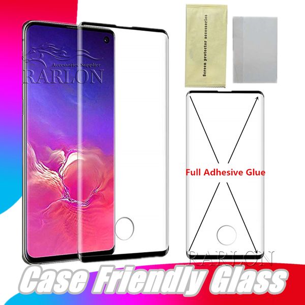 Premium Full Adhesive Tempered Glass For Samsung S10 E S9 S8 Plus Note 8 9 Full AB Glue 3D Curved Case Friendly Screen Protector Film
Premium Full Adhesive Tempered Glass For Samsung S10 E S9 S8 Plus Note 8 9 Full AB Glue 3D Curved Case Friendly Screen Protector Film