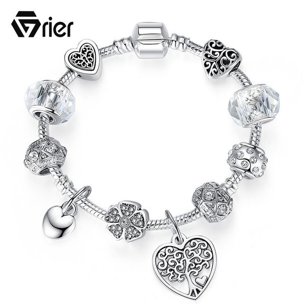 grier heart pendant charm bracelets for women 925 plated silver chain bracelets & bangles jewelry, Golden;silver
grier heart pendant charm bracelets for women 925 plated silver chain bracelets & bangles jewelry, Golden;silver