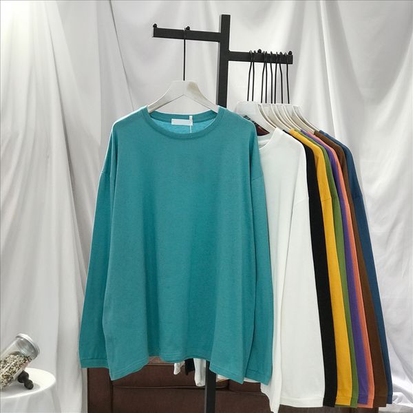 autumn 2019 women's base loose large size women's round collar long-sleeved t-shirt shirt fashion brand, White
autumn 2019 women's base loose large size women's round collar long-sleeved t-shirt shirt fashion brand, White