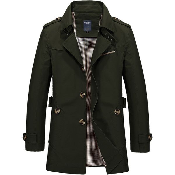 fashion men long trench jacket spring autumn cotton casual coat mens slim windbreaker new male outerwear overcoat brand clothing, Tan;black
fashion men long trench jacket spring autumn cotton casual coat mens slim windbreaker new male outerwear overcoat brand clothing, Tan;black