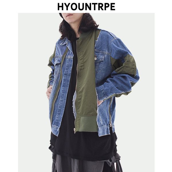 mens irregular patchwork denim jackets fashion full zipper long sleeves cargo outerwear casual hip hop streetwear jeans jackets, Black;brown
mens irregular patchwork denim jackets fashion full zipper long sleeves cargo outerwear casual hip hop streetwear jeans jackets, Black;brown