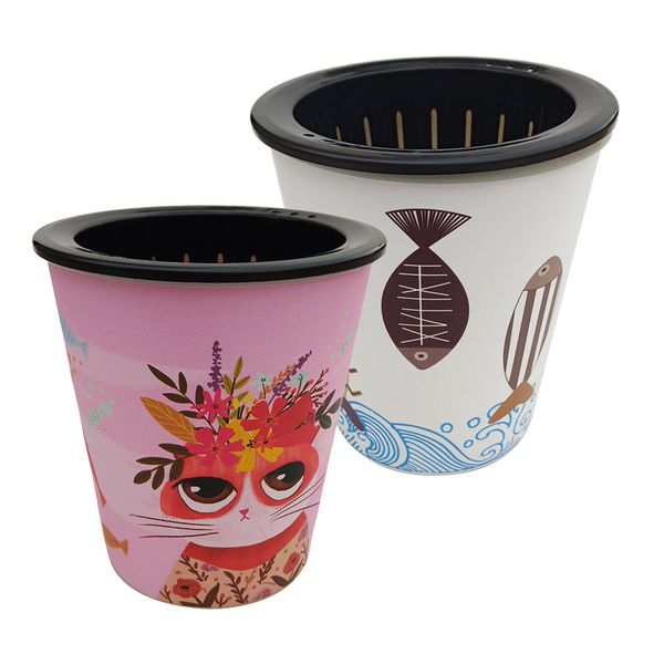 2 pieces self watering planter, indoor outdoor foolproof decorative planter pot for plants flowers, white fish & pink cat
2 pieces self watering planter, indoor outdoor foolproof decorative planter pot for plants flowers, white fish & pink cat
